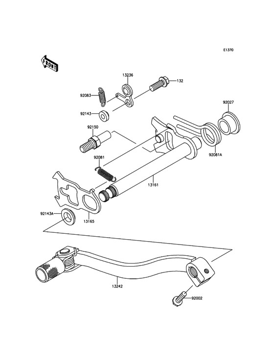 KX100 Механизм переключения передач