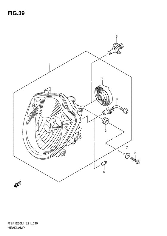 GSF1250 (ABS) Фара