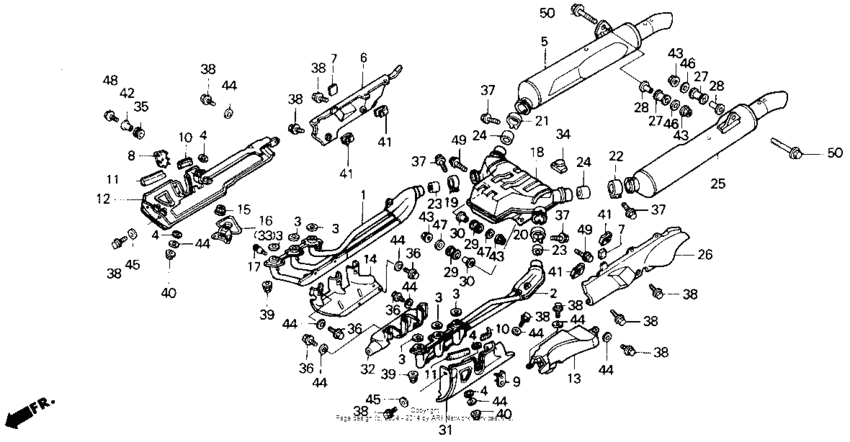 Exhaust muffler se