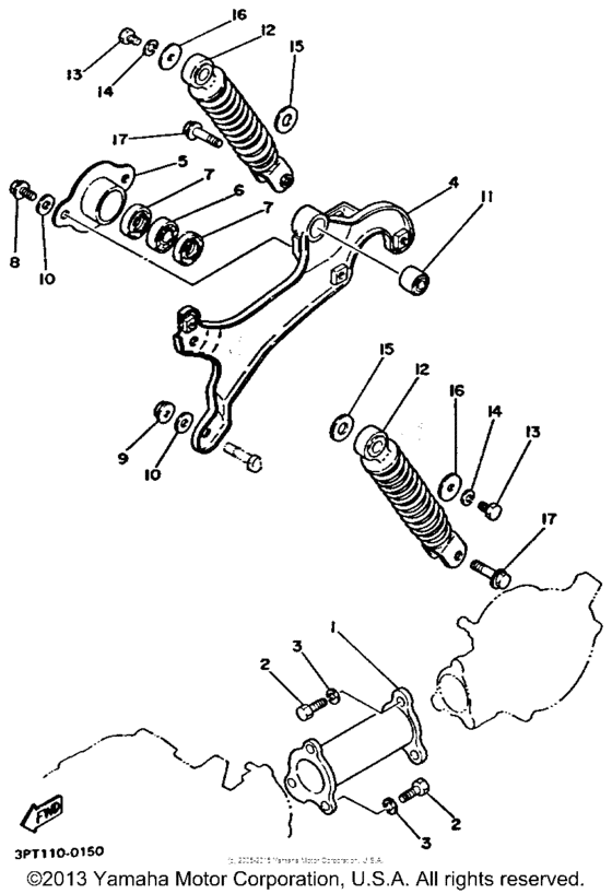 Swing arm - rear shocks