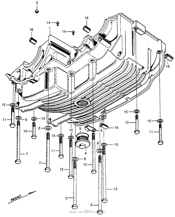 SL350 Lower crankcase