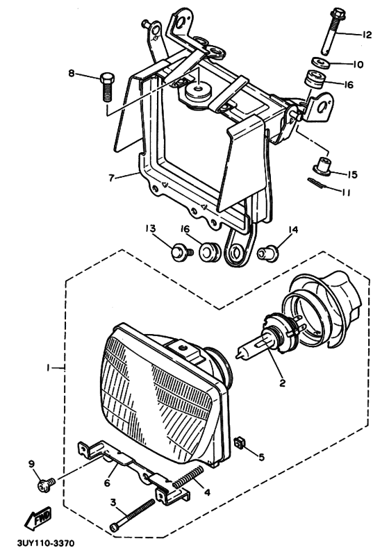 Headlight assy