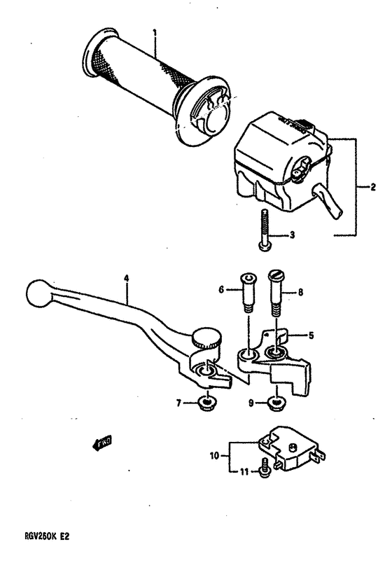 RGV250 Rh handle switch