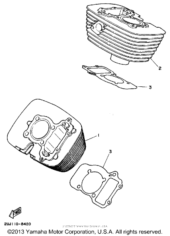 XV250 Цилиндры