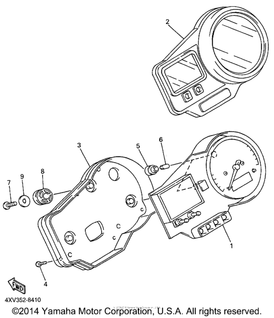 YZF-R1 Приборы