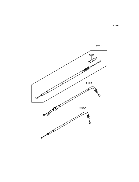 EX300 Тросы управления