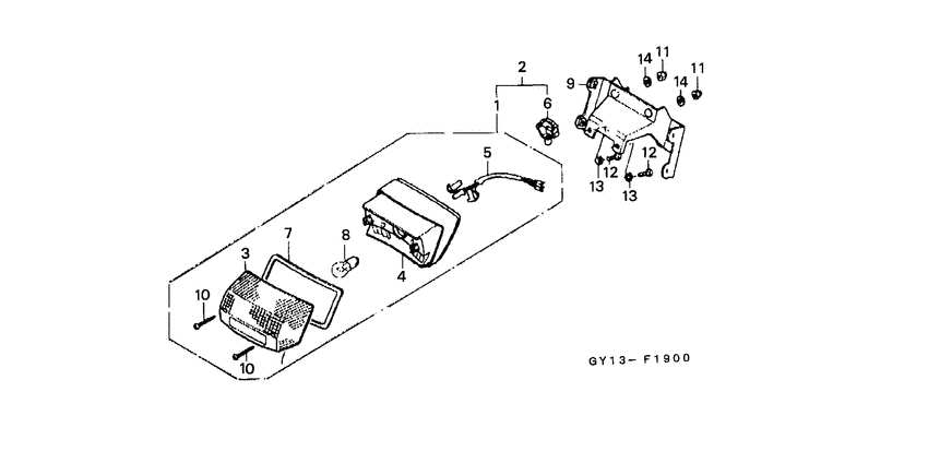 Taillight unit ass`y
