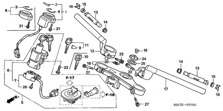 Handle pipe/top bridge