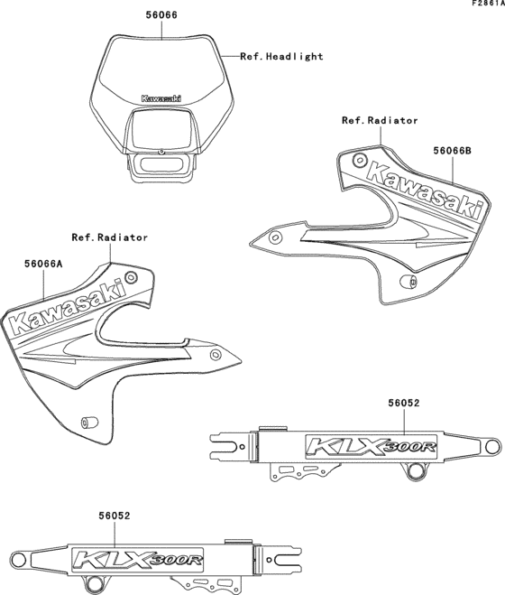 KLX300R Decals(klx300-a8)