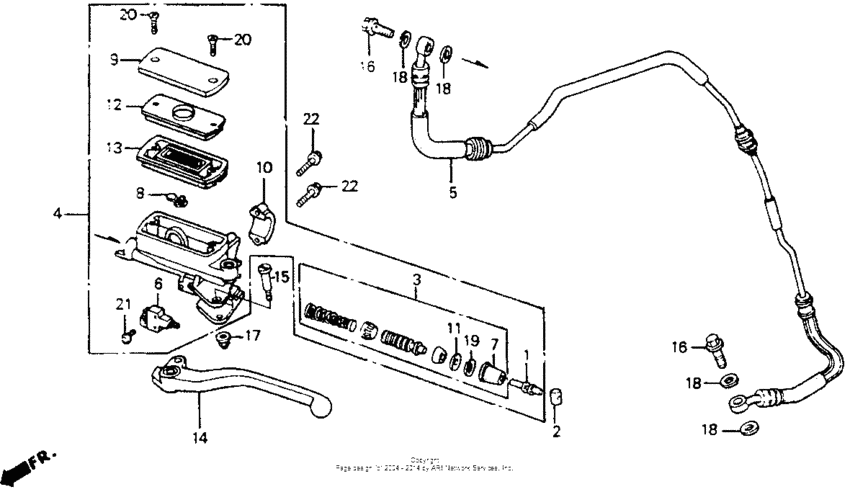 CB1000F Цилиндр сцепления