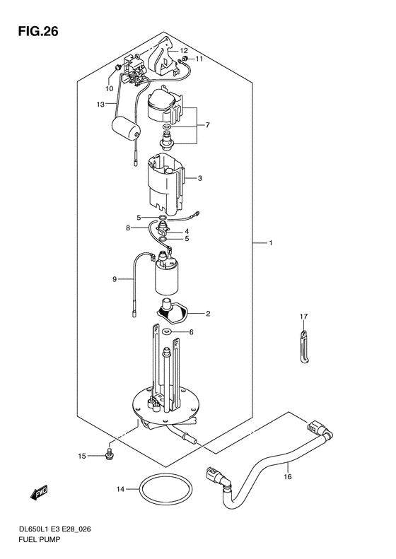 DL650 (ABS) Топливный насос