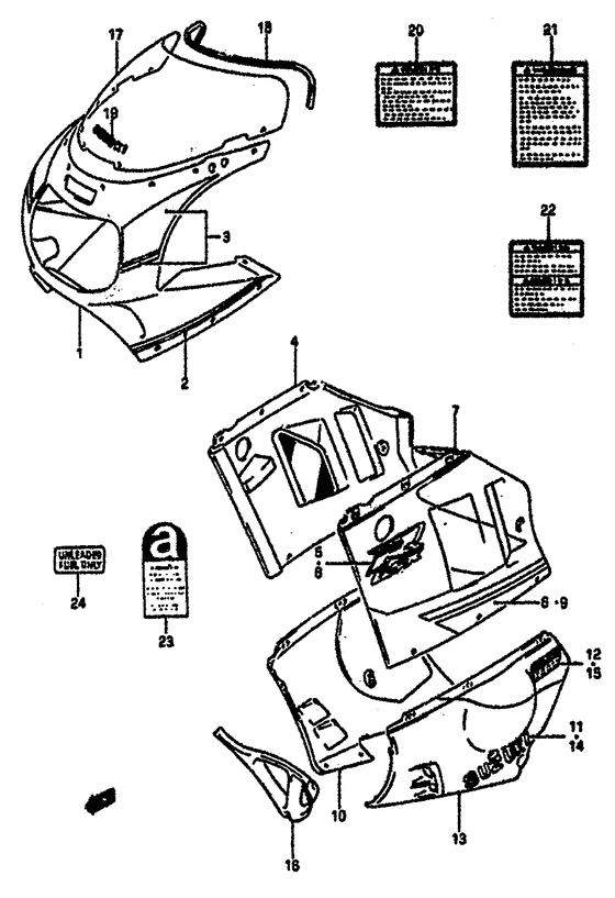 Cowling body