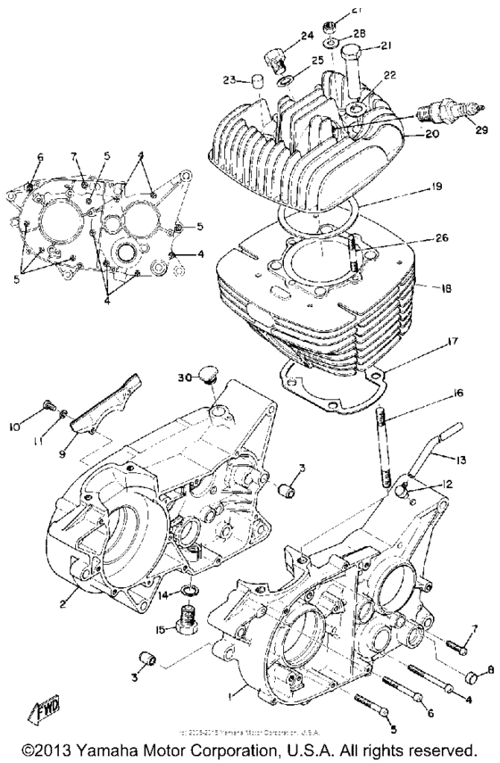 Cylinder - crankcase