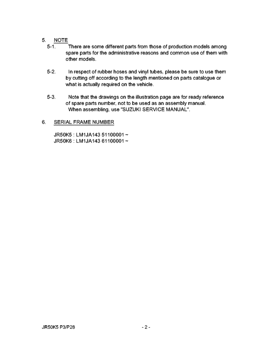 JR50 Catalog preface