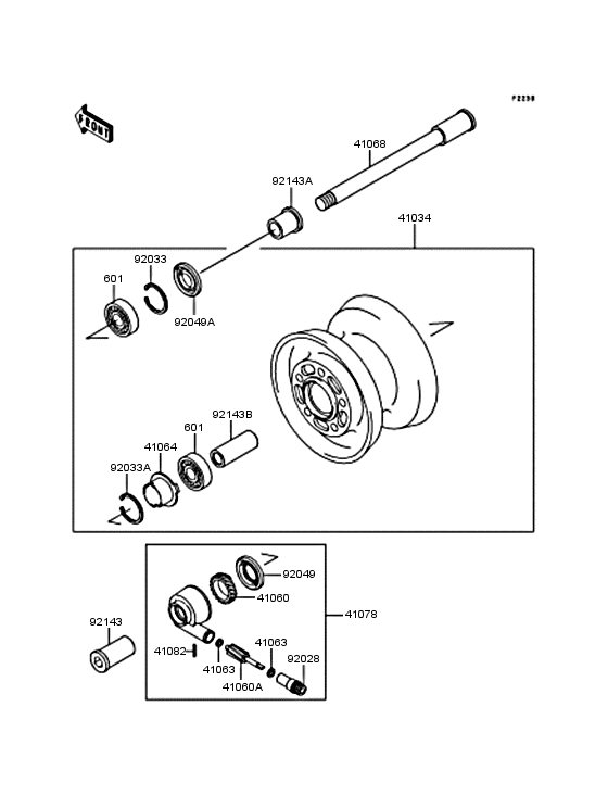 ZR750 Переднее колесо