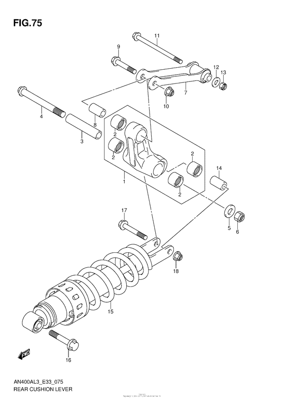Rear Cushion Lever (An400Zal3 E28)