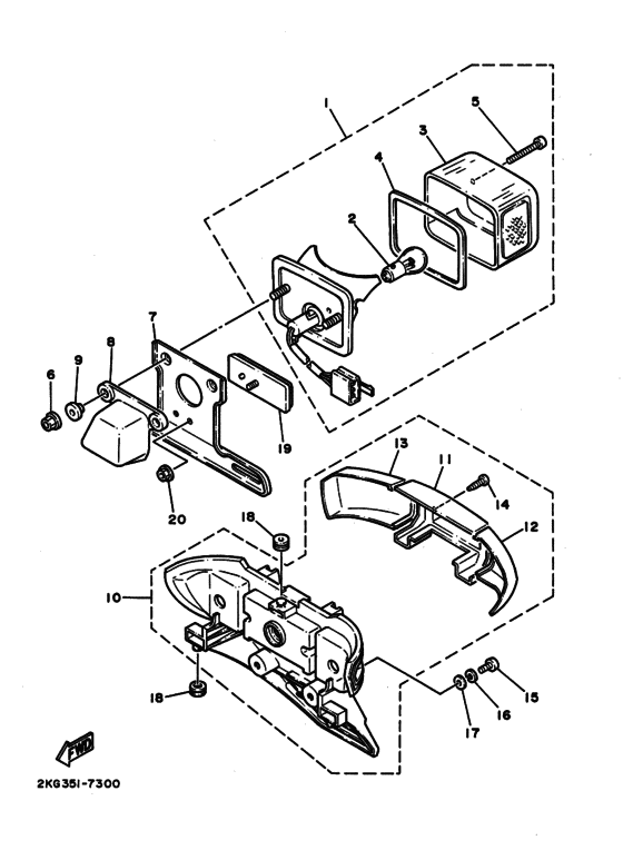 Taillight unit ass`y