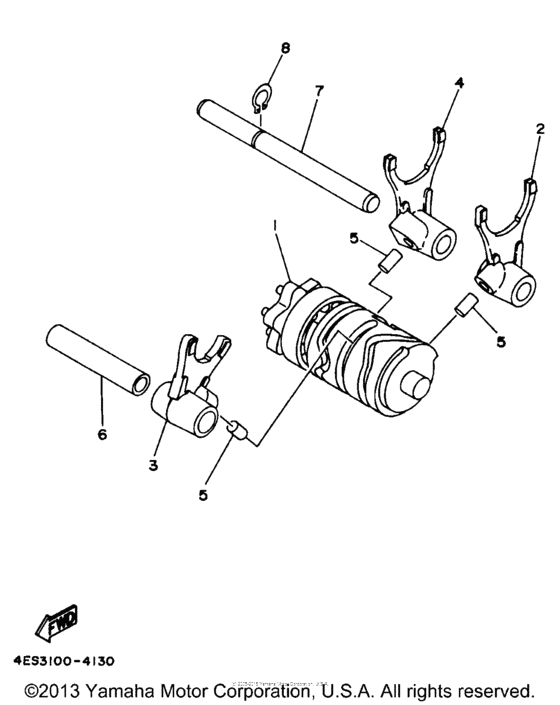 YZ80K1 Копирный вал