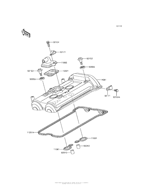 KLE650 Крышка головки цилиндров