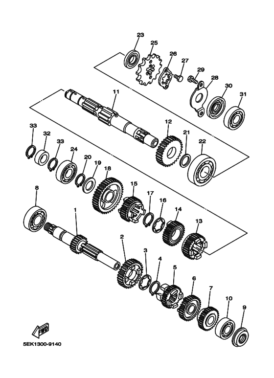 TW125 Трансмиссия
