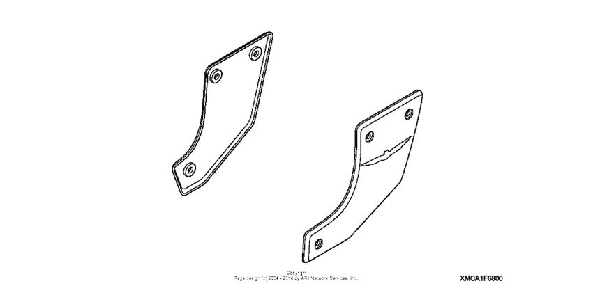 GL1800 (ABS) Swingarm pivot covers (chrome w / gl logo)