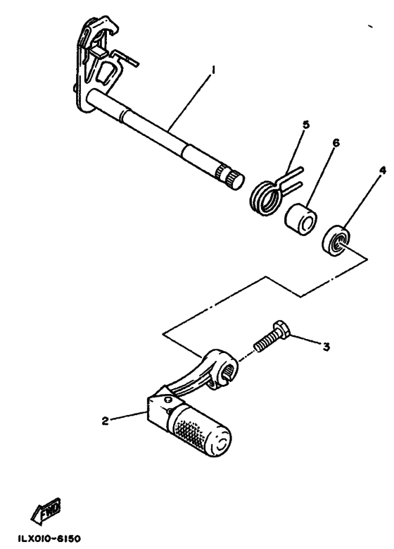 YZ125 YZ125A Shaft shift