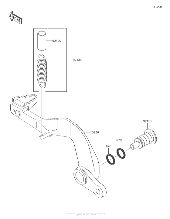  Педаль тормоза