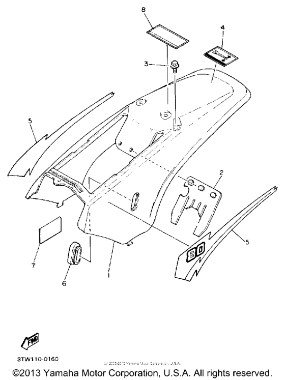 BW80A Боковые обтекатели