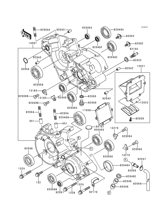 Crankcase(1/2)