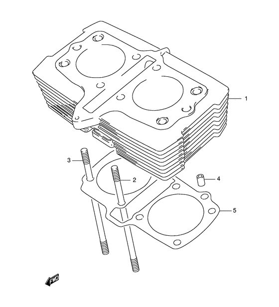 GS500 Цилиндр