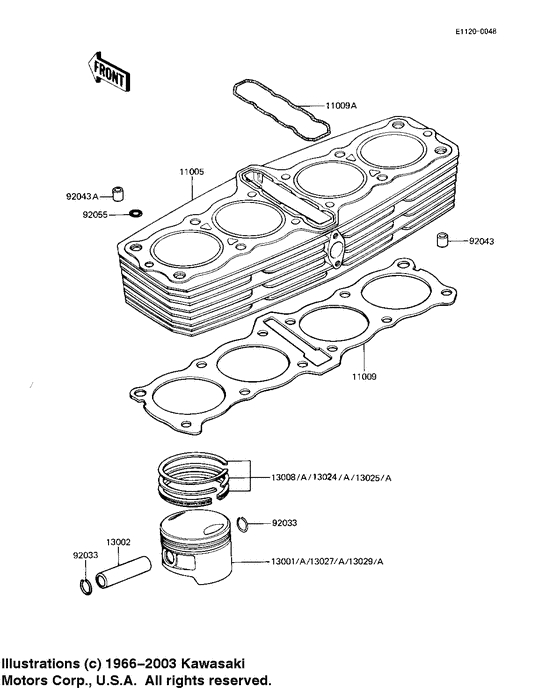 Cylinder/pistons