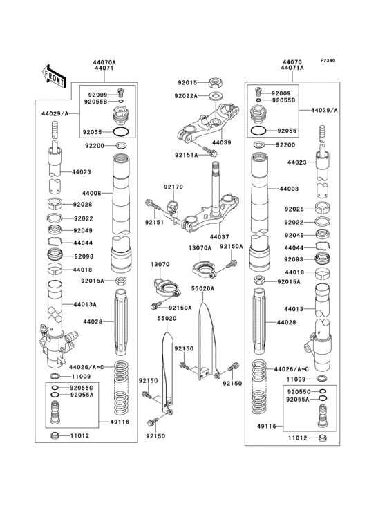 Front fork(1/2)
