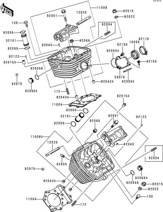 VN800 Головка цилиндров