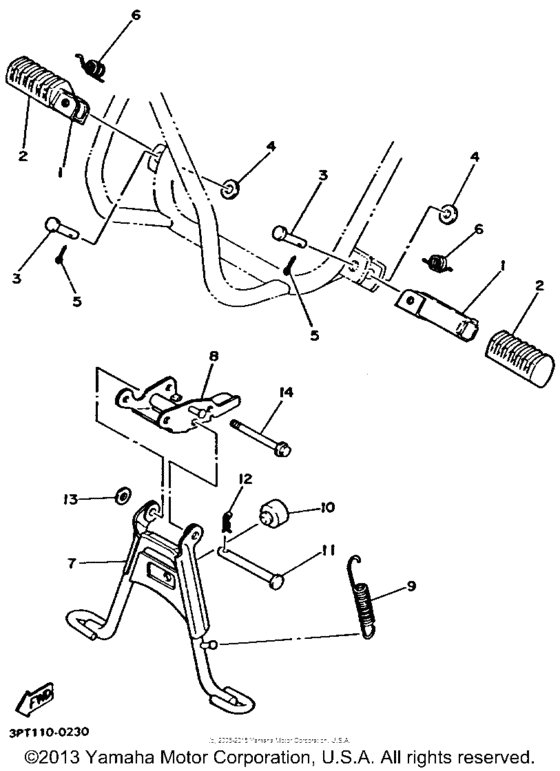 PW50F Stand - footrest