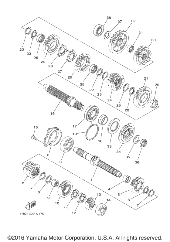 XSR900 Трансмиссия