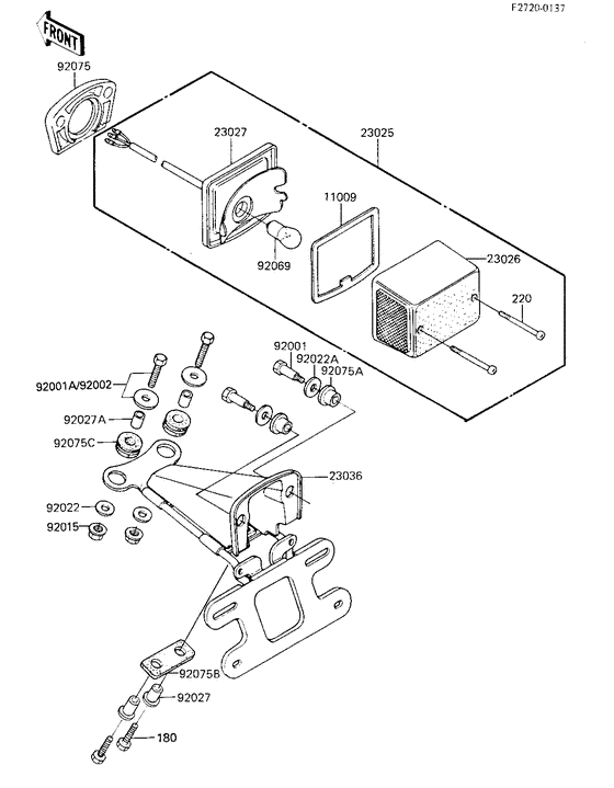 Taillight unit ass`y