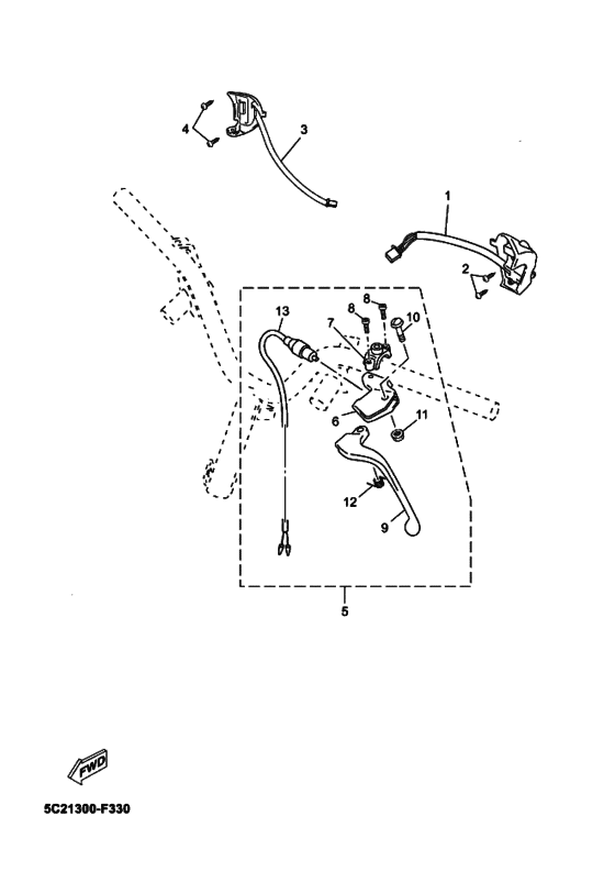 YN50 Interruptor  manillar&palanc