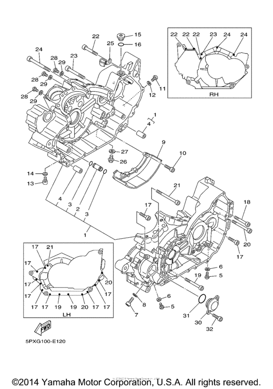 XV17PCMV Картер двигателя