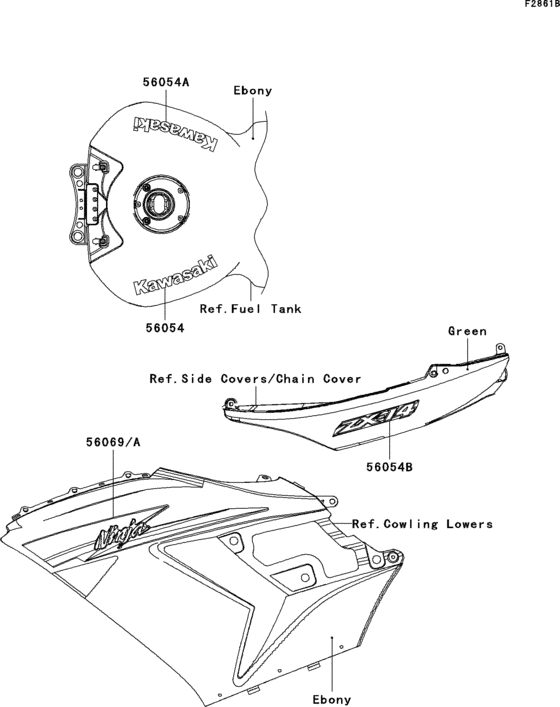 ZX1400 Decals(green)(cbf)(ca,us)