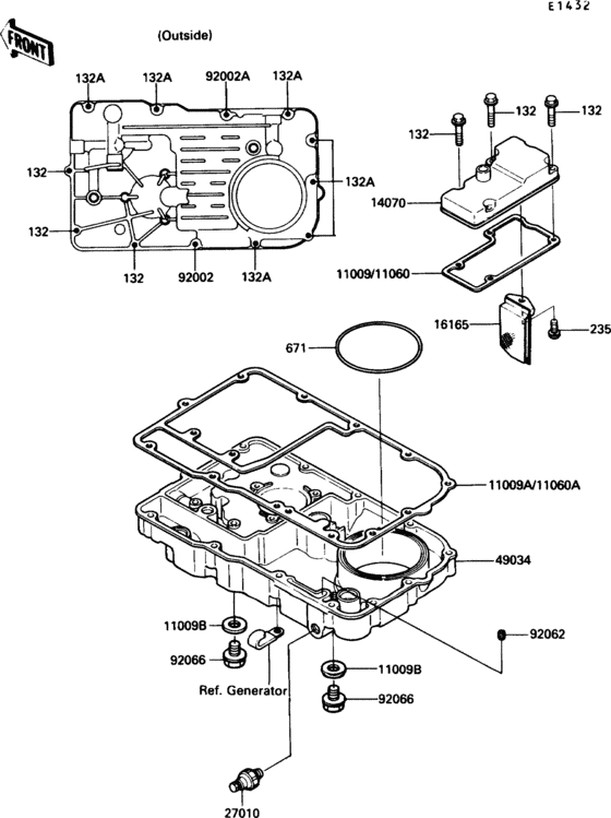 ZG1200 Breather body / oil pan