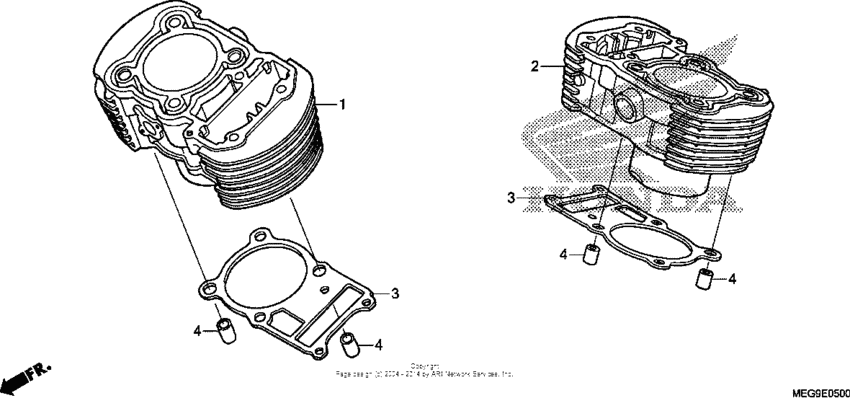 VT750C2B Цилиндры