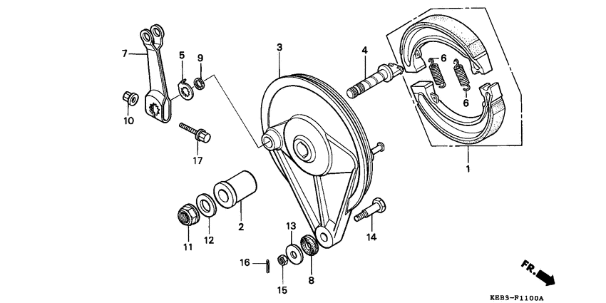 CA125 Задний тормоз