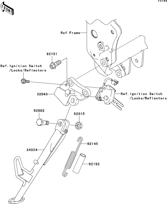 ZR750 Подножка
