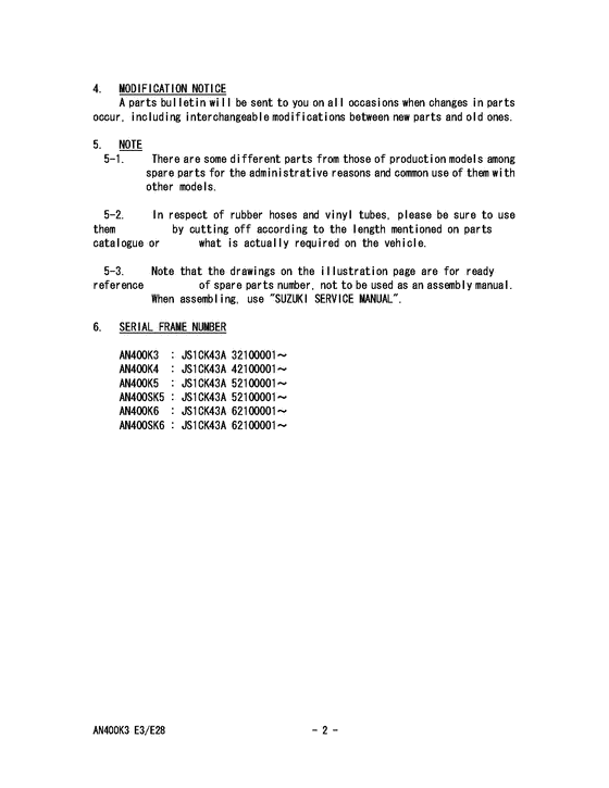 AN400 Catalog preface