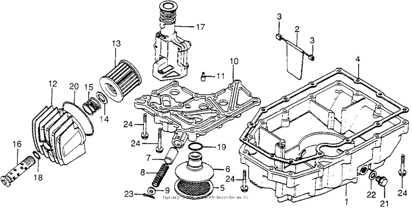 Oil pan + oil filter
