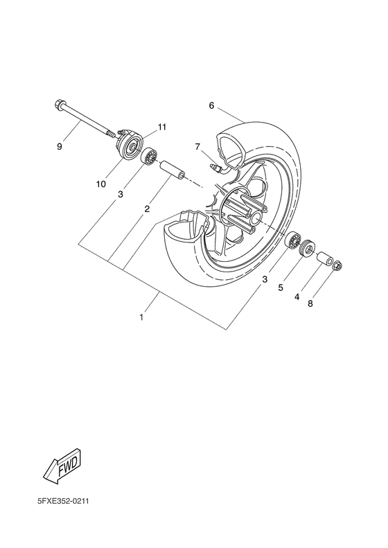CW50RS Переднее колесо