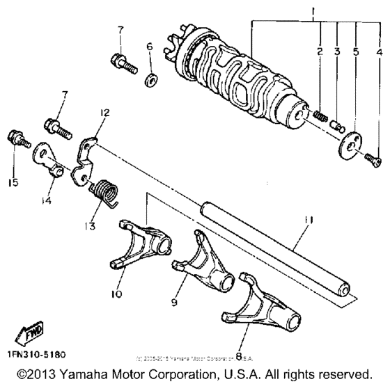 FZR1000W Копирный вал