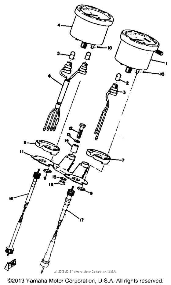 Speedometer tachometer