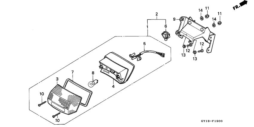SA50S Taillight unit ass`y