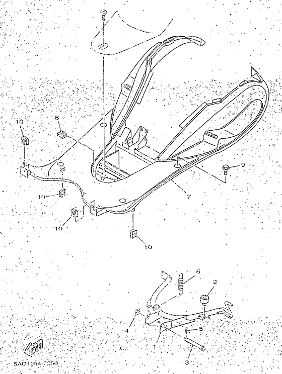 YN50R Stand. footrest